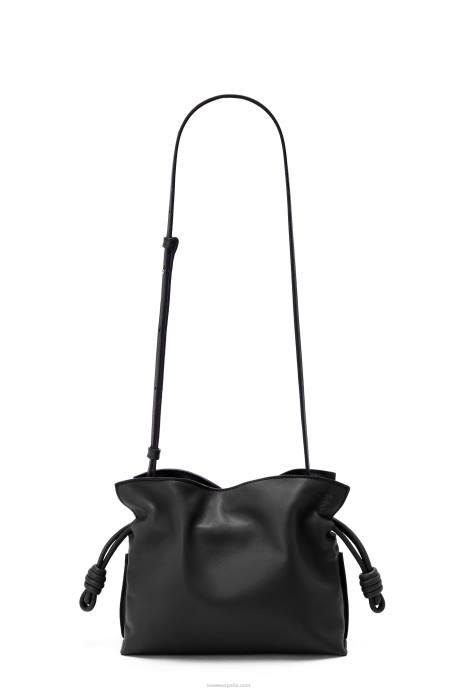 Loewe mujer bolso de mano mini flamenco de piel de becerro napa LP64206 negro