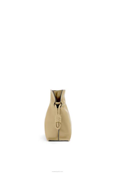 Loewe mujer bolso de mano mini flamenco de piel de becerro napa LP64217 arcilla verde