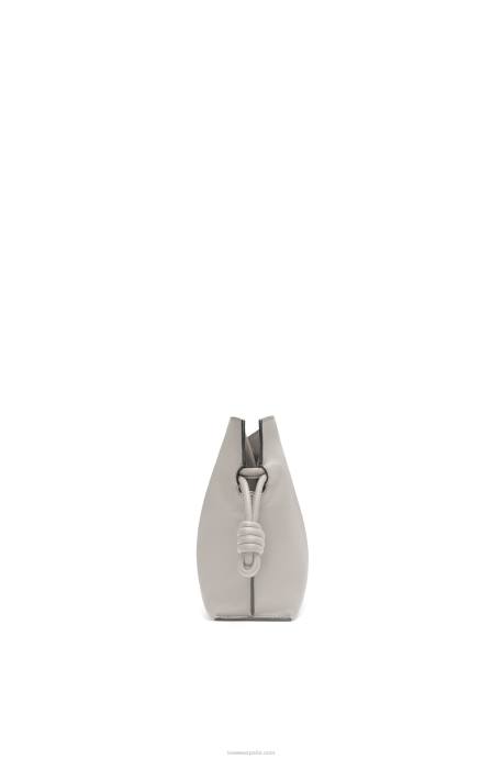 Loewe mujer bolso de mano mini flamenco de piel de becerro napa LP64236 fantasma
