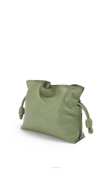 Loewe mujer bolso de mano mini flamenco de piel de becerro napa LP64259 Romero