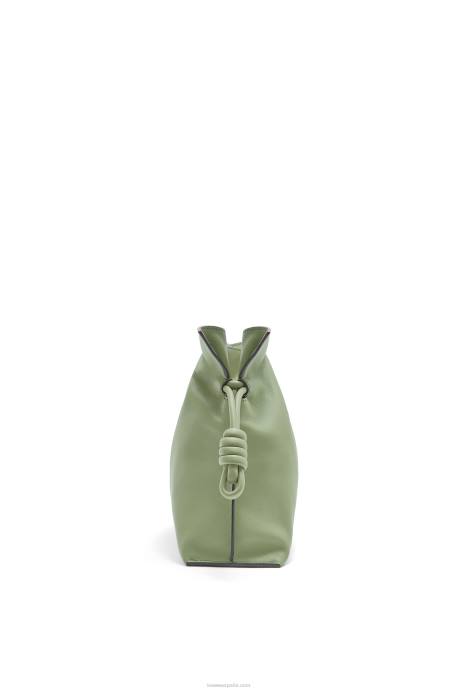 Loewe mujer bolso de mano mini flamenco de piel de becerro napa LP64259 Romero
