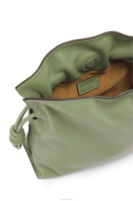 Loewe mujer bolso de mano mini flamenco de piel de becerro napa LP64259 Romero