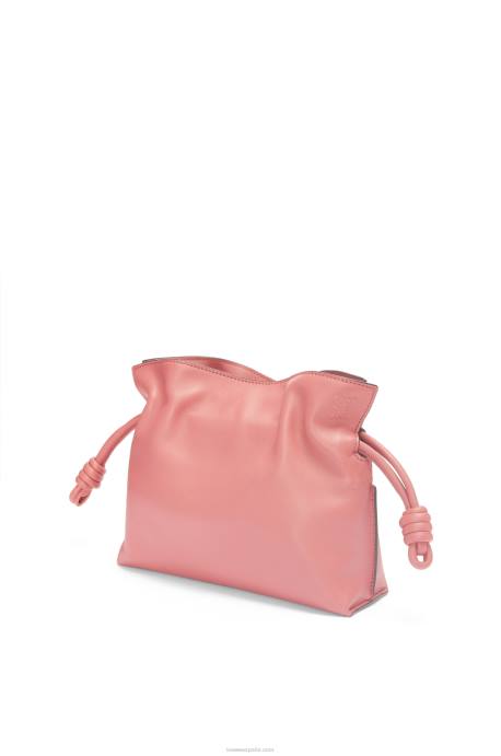 Loewe mujer bolso de mano mini flamenco de piel de becerro napa LP64267 flor de durazno
