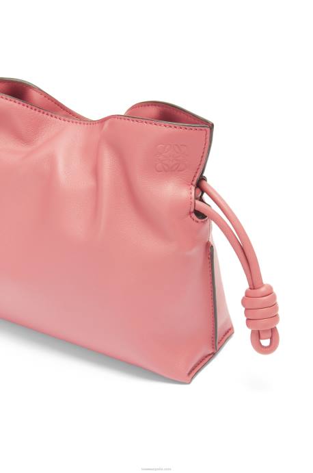 Loewe mujer bolso de mano mini flamenco de piel de becerro napa LP64267 flor de durazno