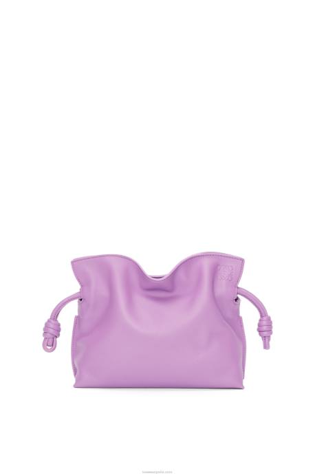 Loewe mujer bolso de mano mini flamenco de piel de becerro napa LP64321 guimauve
