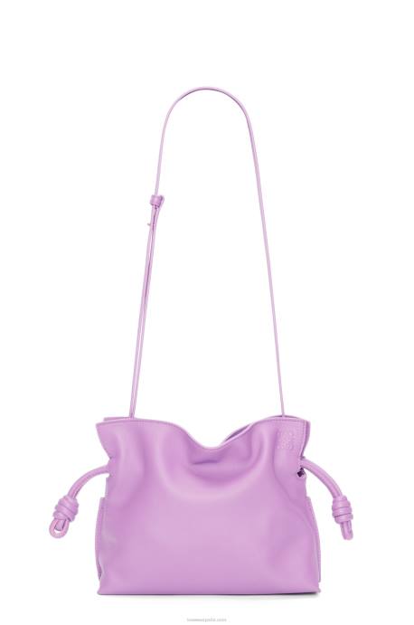 Loewe mujer bolso de mano mini flamenco de piel de becerro napa LP64321 guimauve
