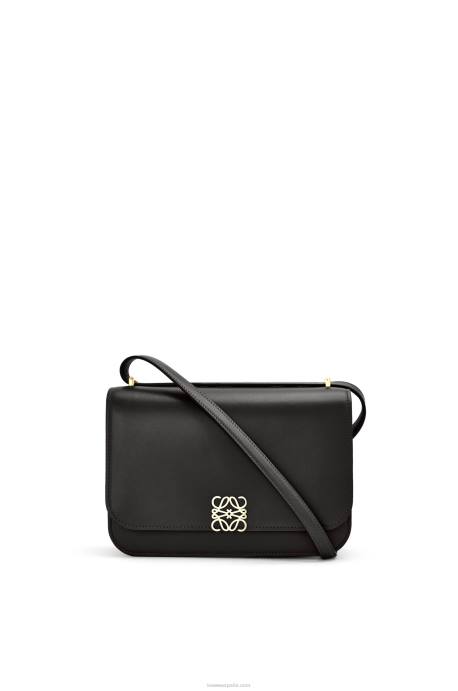 Loewe mujer bolso goya en piel de becerro de seda LP64306 negro