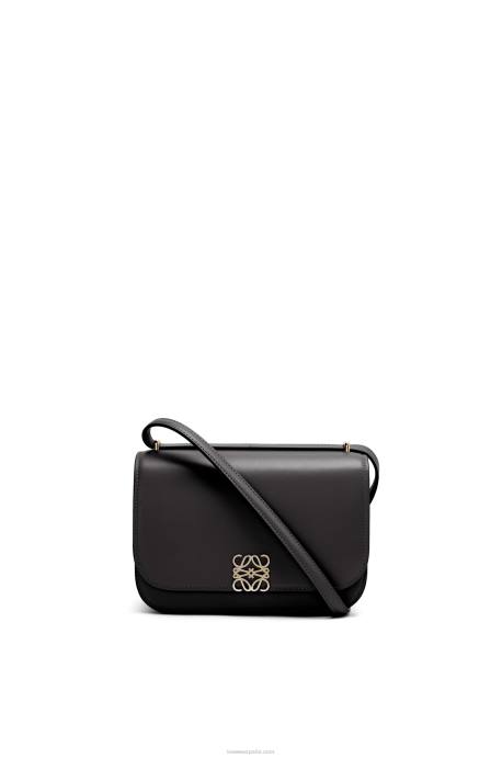 Loewe mujer bolso goya pequeño en piel de becerro de seda LP64269 negro