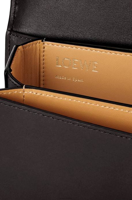 Loewe mujer bolso goya pequeño en piel de becerro de seda LP64269 negro