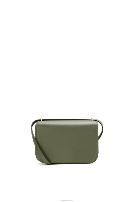 Loewe mujer bolso goya pequeño en piel de becerro de seda LP64307 aguacate verde