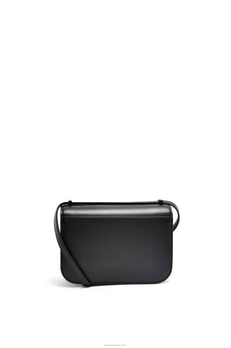 Loewe mujer bolso goya pequeño en piel de becerro de seda LP64456 negro