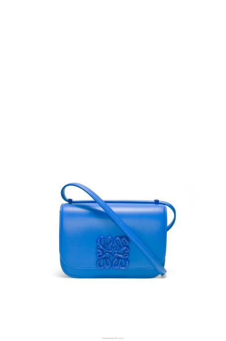 Loewe mujer bolso goya pequeño en piel de becerro de seda LP64481 buceo azul