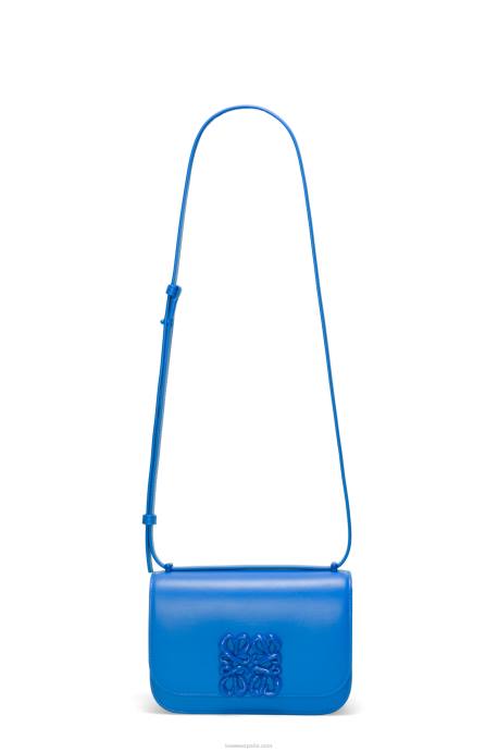 Loewe mujer bolso goya pequeño en piel de becerro de seda LP64481 buceo azul