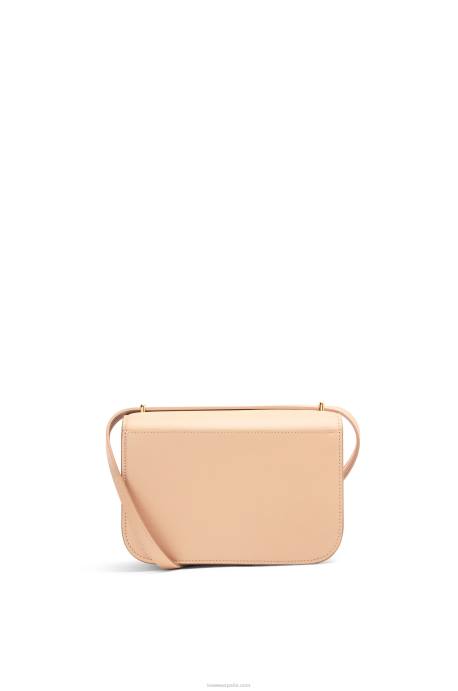 Loewe mujer bolso goya pequeño en piel de becerro de seda LP64493 desnudo
