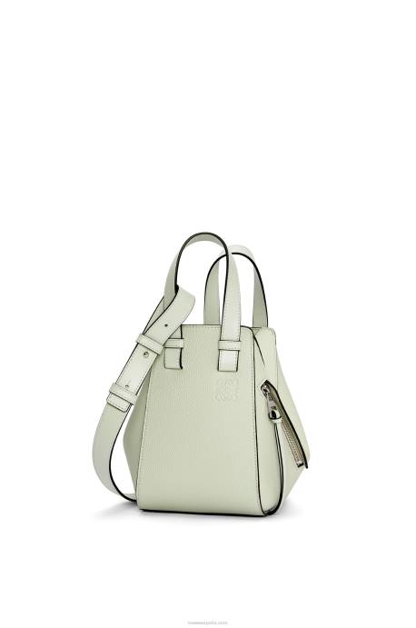 Loewe mujer bolso hamaca compacto de suave piel de becerro graneada LP64343 celadón claro