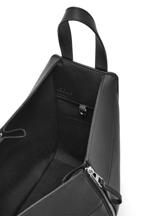 Loewe mujer bolso hamaca pequeño de piel de becerro clásica LP64341 negro