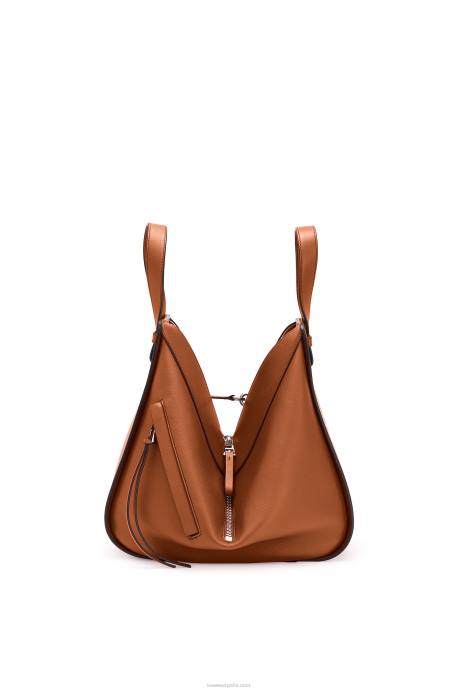 Loewe mujer bolso hamaca pequeño de piel de becerro clásica LP64469 broncearse