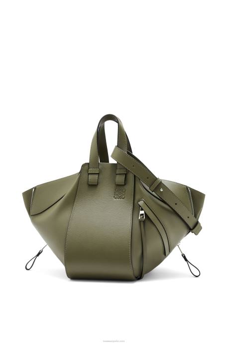 Loewe mujer bolso hamaca pequeño de piel de becerro clásica LP64524 aguacate verde