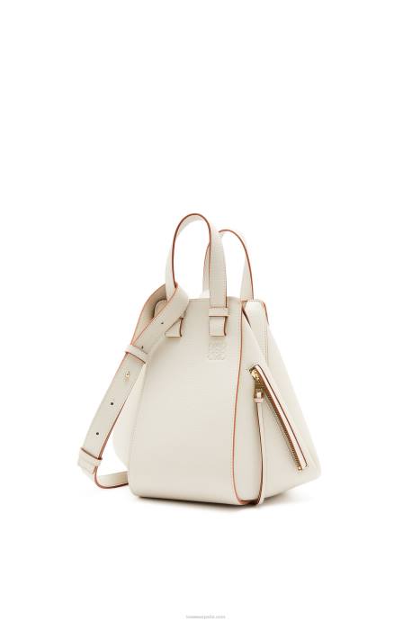 Loewe mujer bolso hamaca pequeño de piel de becerro granulada LP64515 fantasma de luz