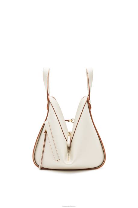 Loewe mujer bolso hamaca pequeño de piel de becerro granulada LP64515 fantasma de luz