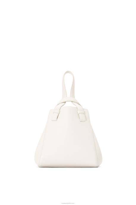 Loewe mujer bolso hammock nugget de napa de becerro LP64499 blanco suave
