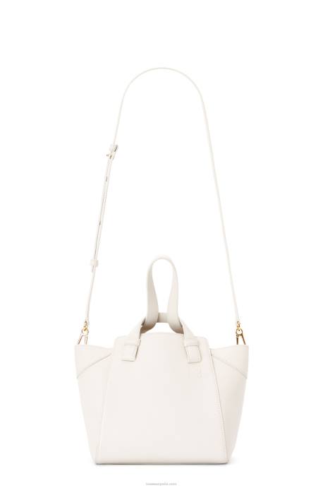 Loewe mujer bolso hammock nugget de napa de becerro LP64499 blanco suave