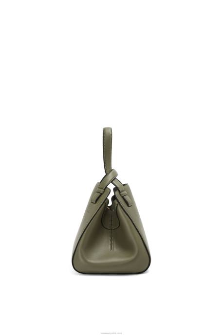 Loewe mujer bolso hammock nugget de napa de becerro LP64519 aguacate verde