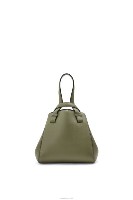 Loewe mujer bolso hammock nugget de napa de becerro LP64519 aguacate verde