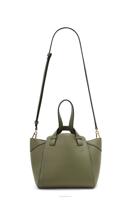 Loewe mujer bolso hammock nugget de napa de becerro LP64519 aguacate verde