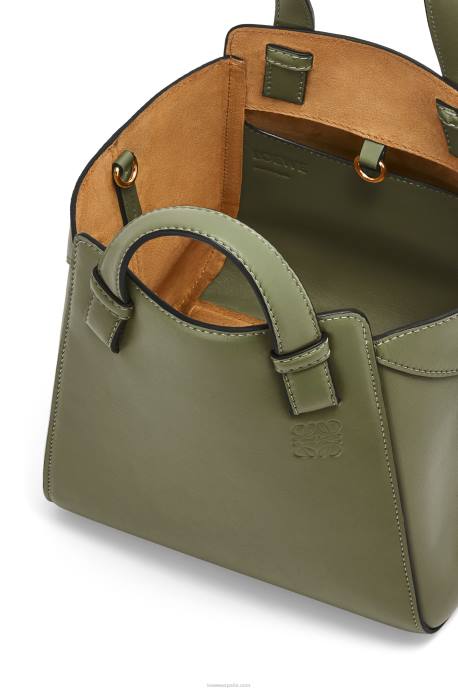 Loewe mujer bolso hammock nugget de napa de becerro LP64519 aguacate verde