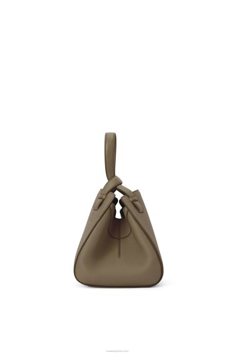 Loewe mujer bolso hammock nugget de suave piel de becerro granulada LP64500 verde laurel