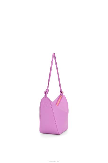 Loewe mujer bolso hobo mini hammock de piel de becerro clásica LP64332 jara