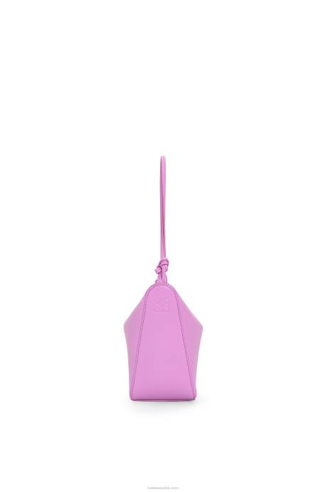 Loewe mujer bolso hobo mini hammock de piel de becerro clásica LP64332 jara
