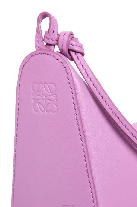 Loewe mujer bolso hobo mini hammock de piel de becerro clásica LP64332 jara