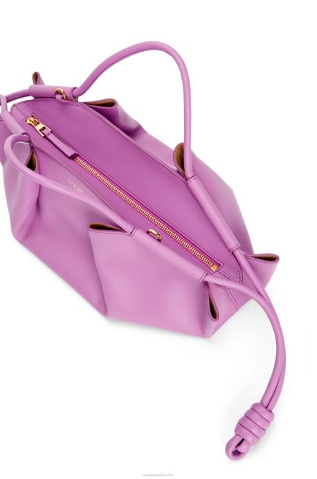 Loewe mujer bolso paseo pequeño de piel de becerro napa brillante LP64348 jara