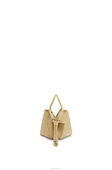 Loewe mujer bolso paseo pequeño de piel de becerro napa brillante LP64350 arcilla verde
