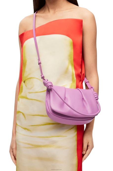 Loewe mujer bolso satchel paseo de piel de becerro napa brillante LP64335 jara