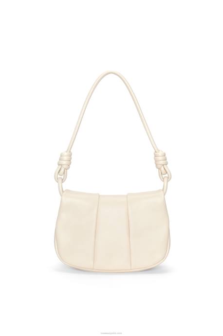 Loewe mujer bolso satchel paseo de piel de becerro napa brillante LP64336 angora