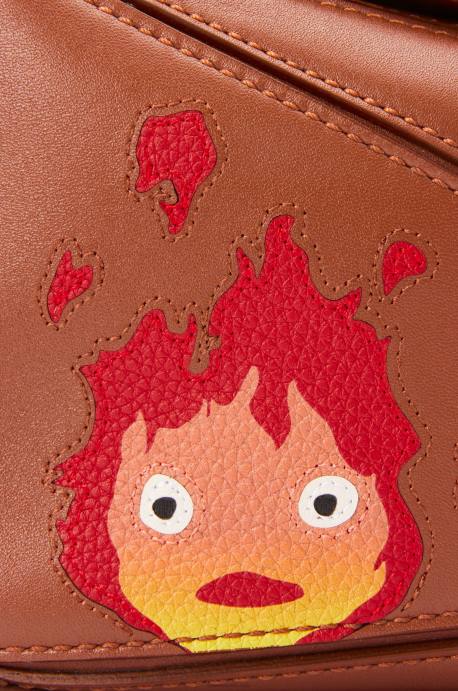 Loewe mujer Minibolso calcifer puzzle de piel de becerro satinada LP64260 óxido