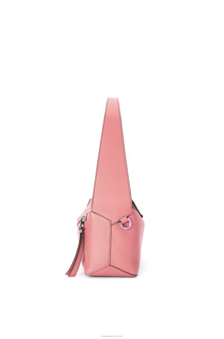 Loewe mujer bolso hobo puzzle de piel de becerro napa LP64437 flor de durazno