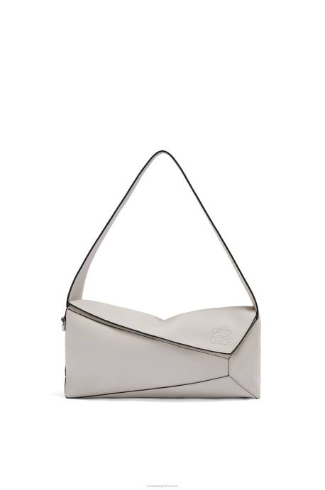 Loewe mujer bolso hobo puzzle de piel de becerro napa LP64438 fantasma