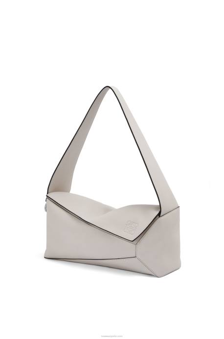 Loewe mujer bolso hobo puzzle de piel de becerro napa LP64438 fantasma