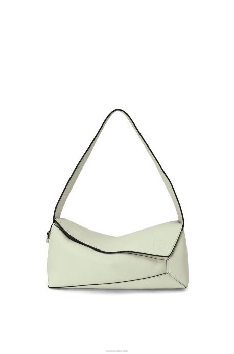 Loewe mujer bolso hobo puzzle de piel de becerro napa LP64457 celadón claro