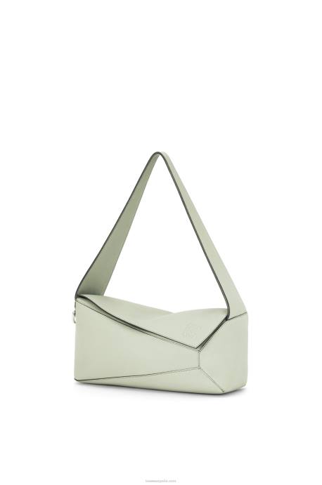 Loewe mujer bolso hobo puzzle de piel de becerro napa LP64457 celadón claro