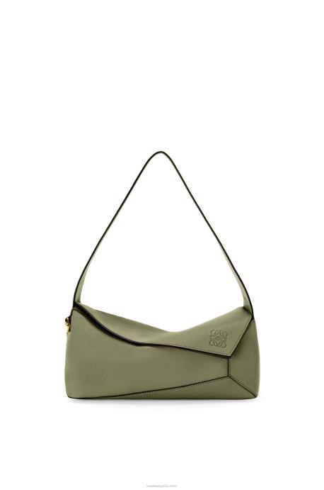 Loewe mujer bolso hobo puzzle de piel de becerro napa LP64471 aguacate verde