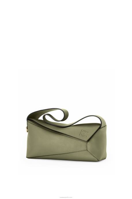 Loewe mujer bolso hobo puzzle de piel de becerro napa LP64471 aguacate verde
