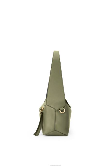 Loewe mujer bolso hobo puzzle de piel de becerro napa LP64471 aguacate verde