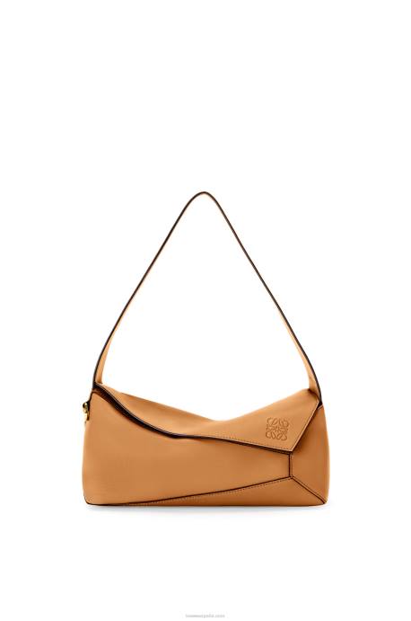 Loewe mujer bolso hobo puzzle de piel de becerro napa LP64473 cálido desierto