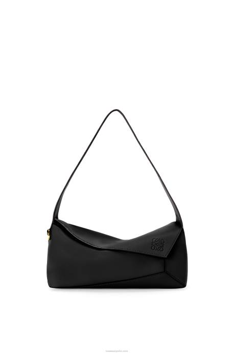 Loewe mujer bolso hobo puzzle de piel de becerro napa LP64513 negro