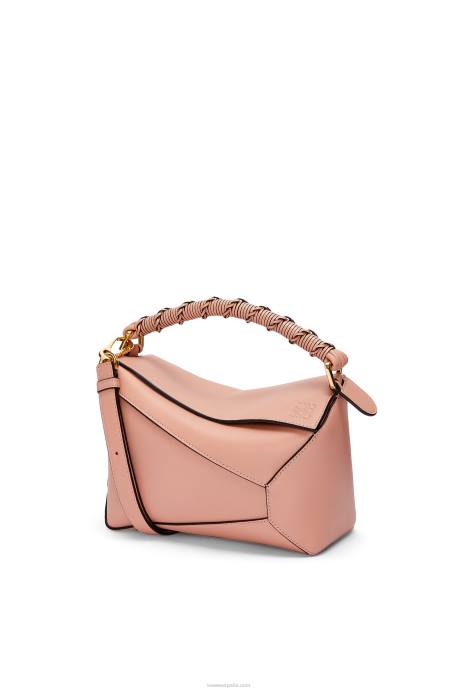Loewe mujer bolso puzzle edge pequeño de napa de becerro LP64498 Rosa empolvado